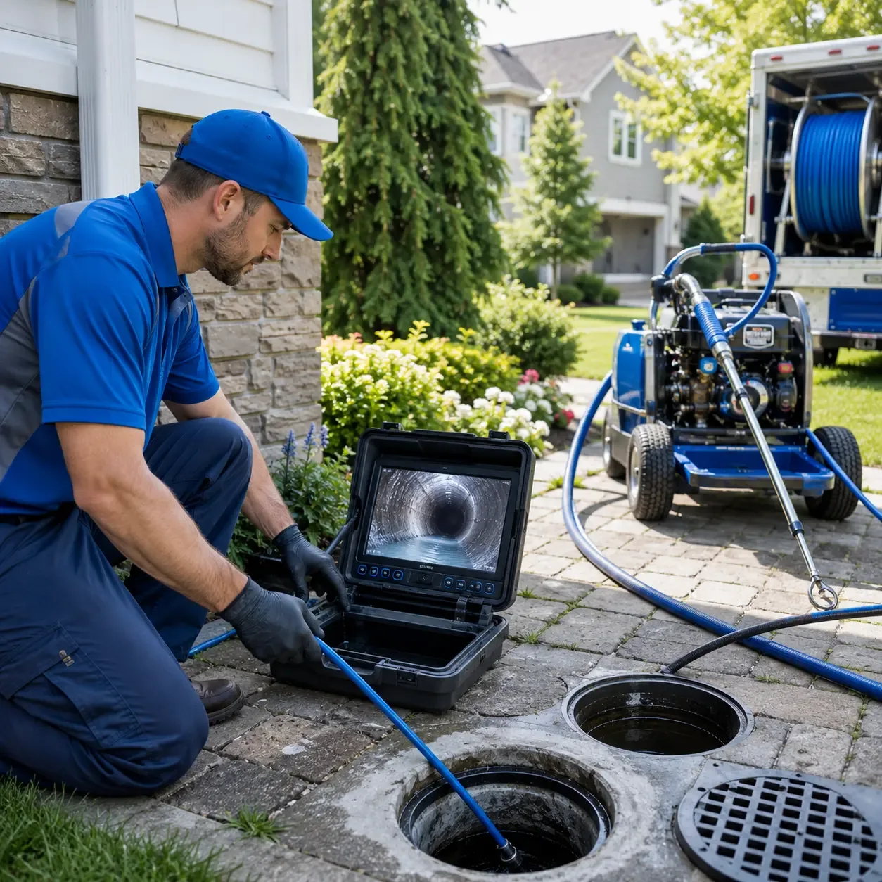Outdoor drain cleaning professionals serving Franklin, LA